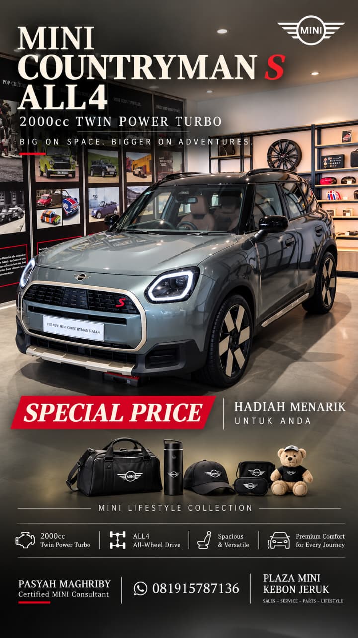 MINI COUNTRYMAN S ALL4 — BIGGER MINI, BIGGER ADVENTURE MINI COUNTRYMAN S ALL4 — BIGGER MINI, BIGGER ADVENTURE